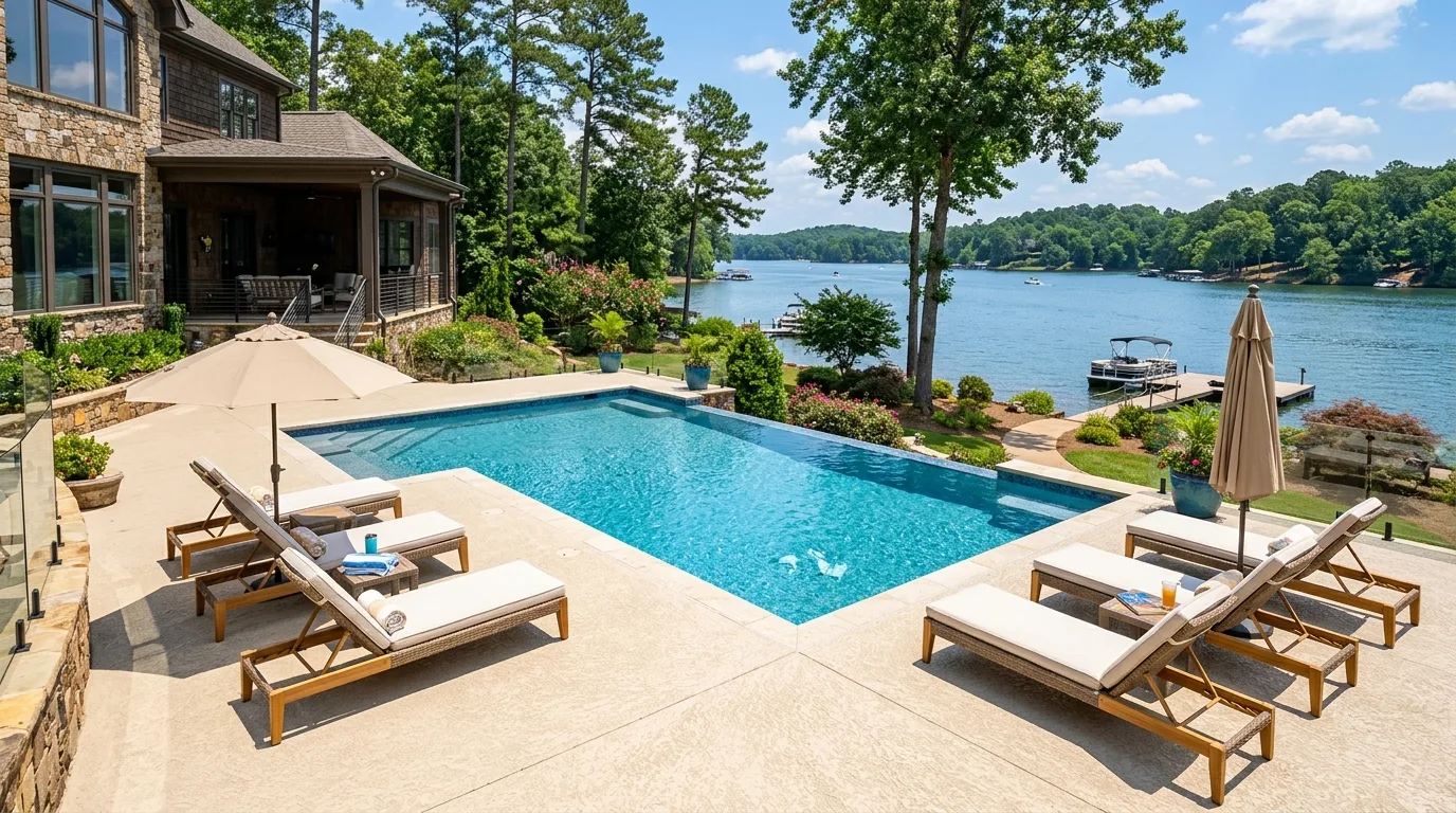 Pool Deck Concrete vs. Pavers in Canton GA: Which Is Better?